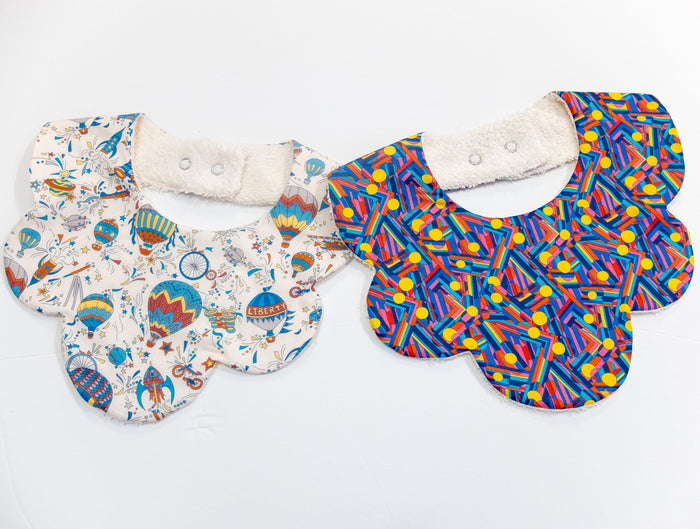 Liberty London Bibs, Ditsy Floral Organic Cotton Baby Drool Catcher