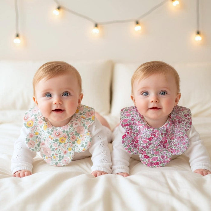 Liberty London Bibs, Ditsy Floral Organic Cotton Baby Drool Catcher