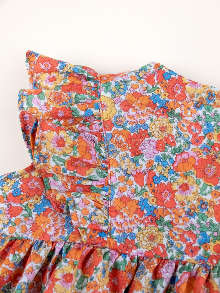Liberty London Bubble Romper, Ditsy Floral Cotton Tana Lawn Baby Clothing