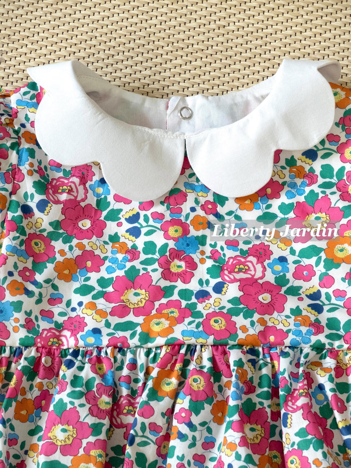 Liberty London Bubble Romper, Handmade Children Clothing, Sustainable Personalised Playsuit, Customised Outfits, Botanical Onesie