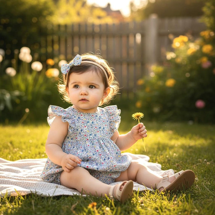 Liberty London Bubble Sleeveless Romper, Personalised Playsuit, Children Clothing, Sustainable Ethical-wear, Cotton Lightweight Sunsuit
