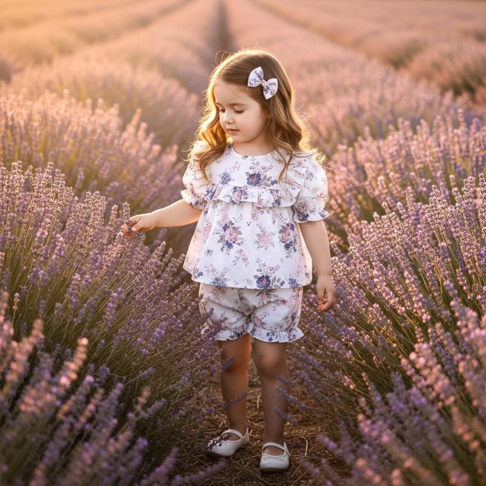 Liberty London Children Outfits, Handmade Cotton Clothes, Lightweight Fabric Blouse Bloomer, Sustainable Slow-Fashion Clothing