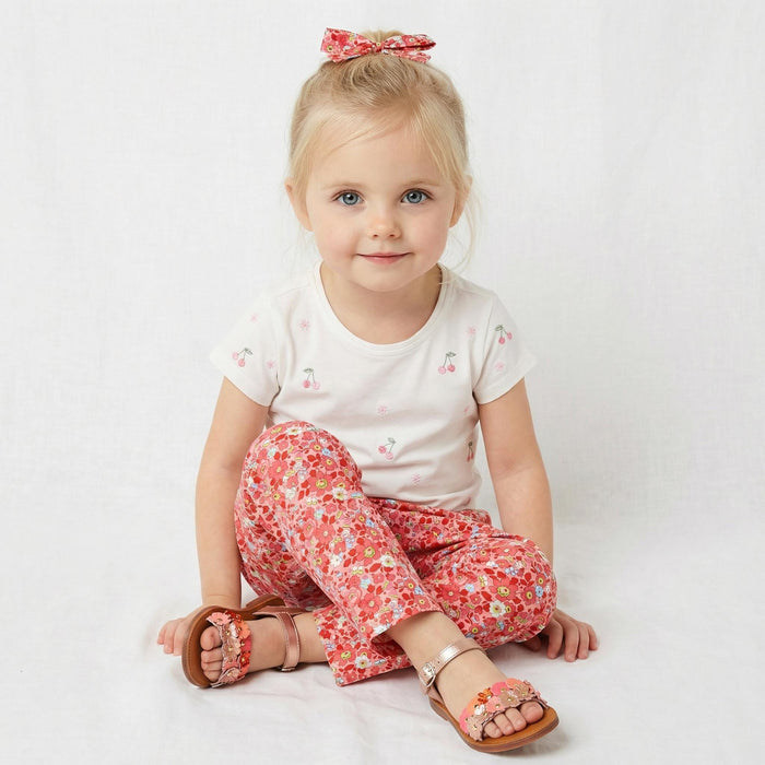 Liberty London Children Tapper Pants, Handmade Ethical-wear, Floral-Print Cotton Trousers, Sustainable Tailoring Personalised Clothing