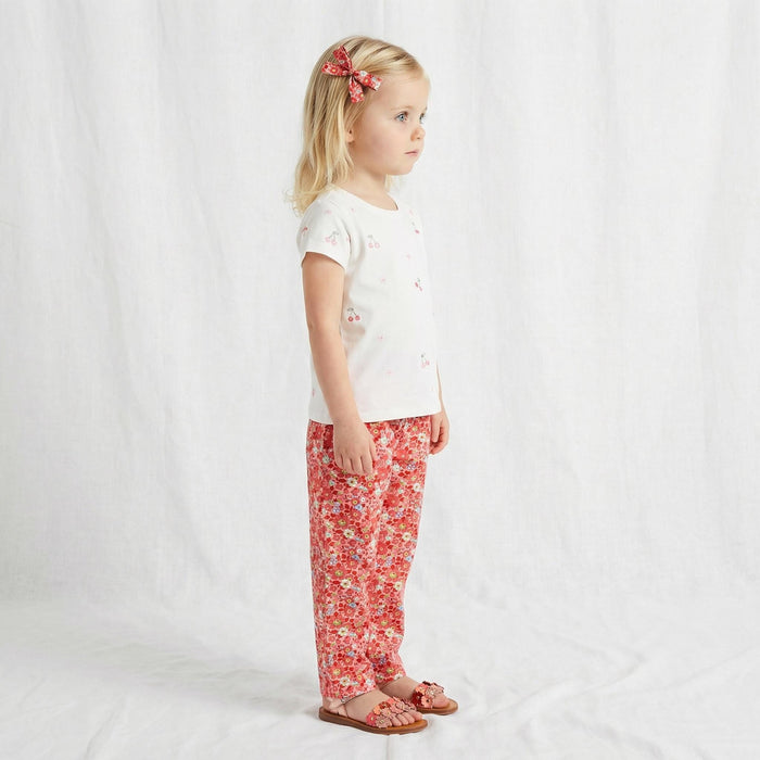 Liberty London Children Tapper Pants, Handmade Ethical-wear, Floral-Print Cotton Trousers, Sustainable Tailoring Personalised Clothing