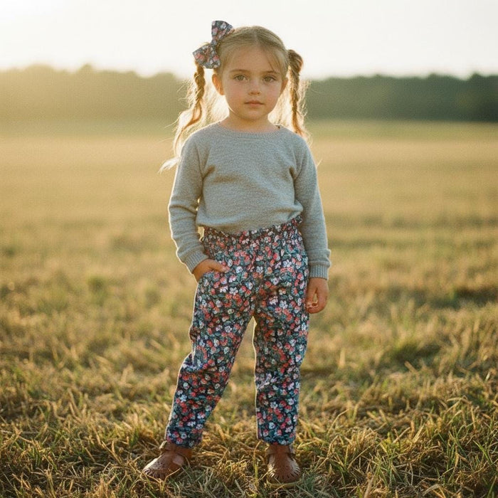 Liberty London Fabric Pants: Ditsy Floral Print, Cotton Trousers