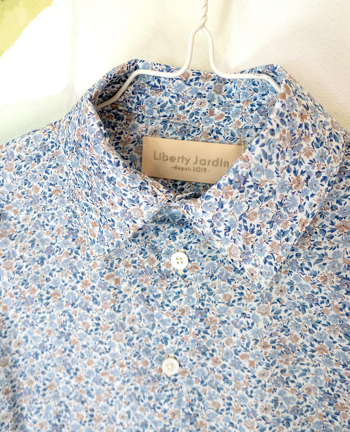 Liberty London Floral Boy Shirt, Handmade English Cotton Tana Lawn