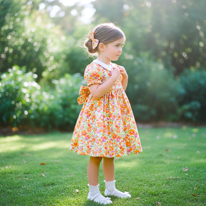 Liberty London Floral Dress, Peter Pan Collar, Puffy Sleeves, Special Occasion Outfit