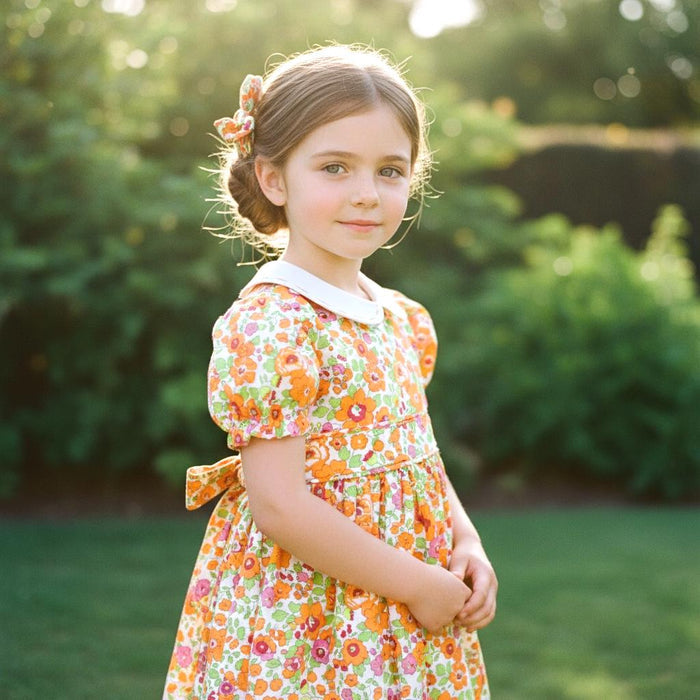 Liberty London Floral Dress, Peter Pan Collar, Puffy Sleeves, Special Occasion Outfit