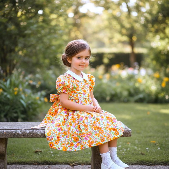 Liberty London Floral Dress, Peter Pan Collar, Puffy Sleeves, Special Occasion Outfit