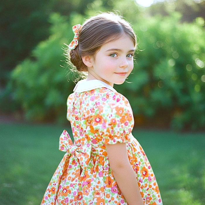 Liberty London Floral Dress, Peter Pan Collar, Puffy Sleeves, Special Occasion Outfit
