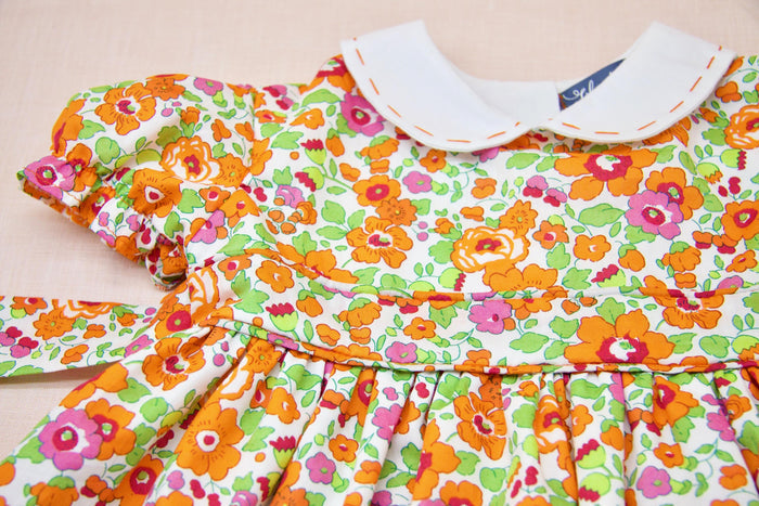 Liberty London Floral Dress, Peter Pan Collar, Puffy Sleeves, Special Occasion Outfit
