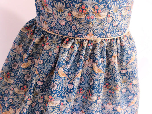 Liberty of London little girl dress organic cotton, floral animal print wedding baptism christening baby outfits first birthday long sleeves short sleeves, eastern thanksgiving halloween Christmas gift new born ruffle Peter Pan scalloped petal collar