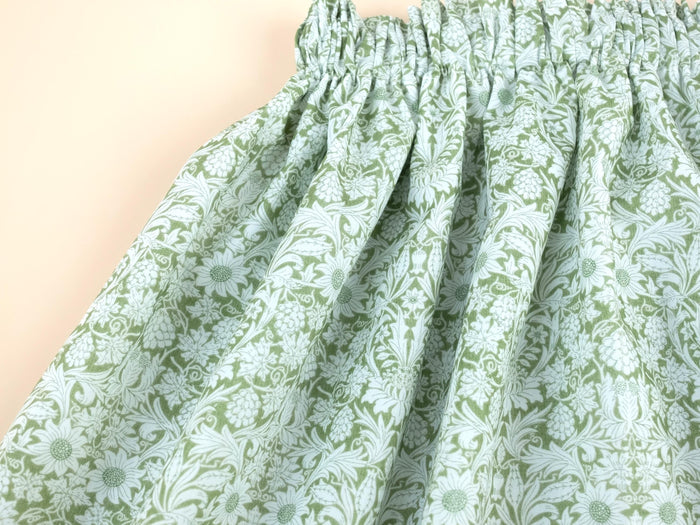 Liberty London Floral-Print Knee-length Skirt, Handmade Ditsy Botanical Children-wear, Personalised Cotton Clothing, Lightweight Outfits