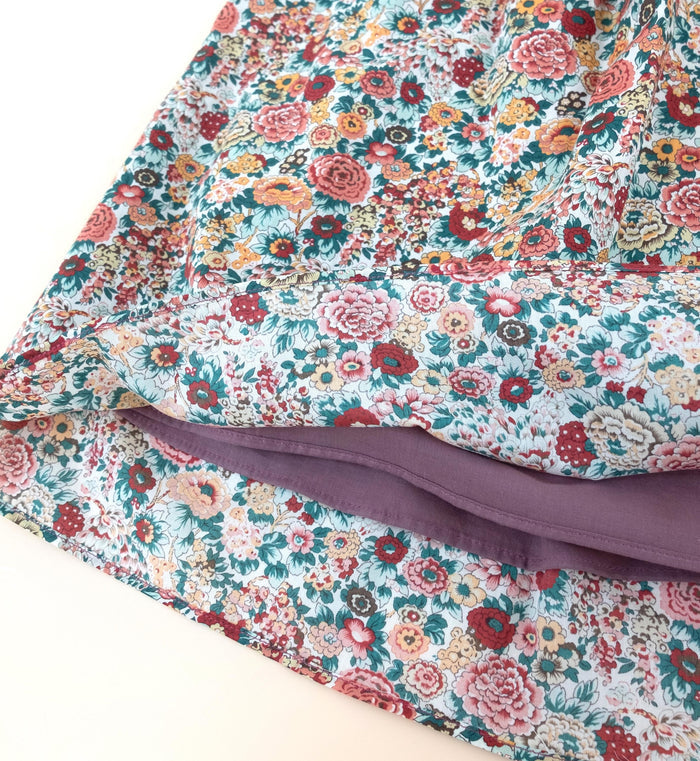 Liberty London Floral-Print Knee-length Skirt, Handmade Ditsy Botanical Children-wear, Personalised Cotton Clothing, Lightweight Outfits