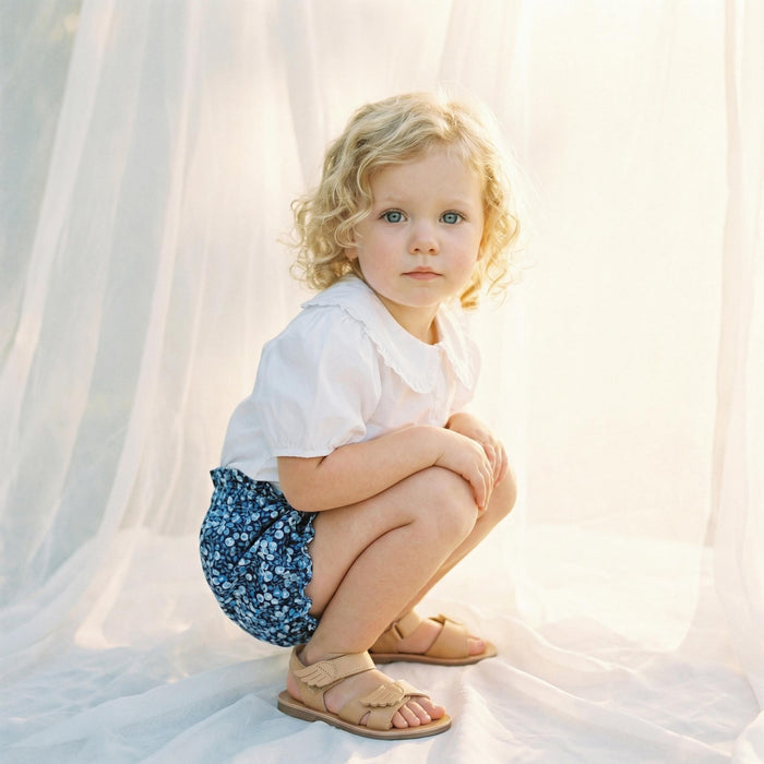 Liberty London Handmade Bloomer, Floral-print Nappy Cover, Sustainable Eco-friendly Children-wear, Personalised Tailoring Cotton Clothing