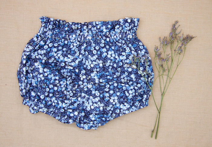Liberty London Handmade Bloomer, Floral-print Nappy Cover, Sustainable Eco-friendly Children-wear, Personalised Tailoring Cotton Clothing