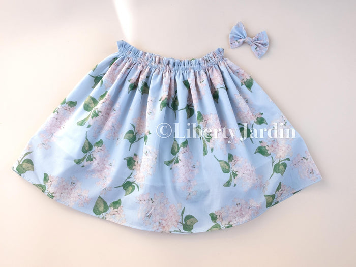 Liberty London Handmade Floral Print Skirt, Botanical Sustainable Children Clothing, Personalised Customised Outfit, Cotton Tana Lawn Skirt
