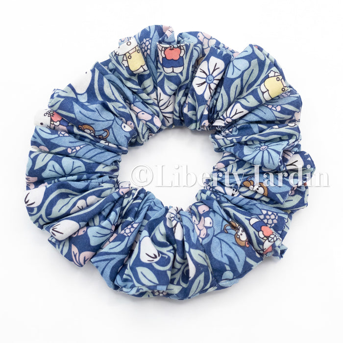Liberty London Handmade Scrunchies, Personalised Accessories, Versatile Botanical Boho-inspired Hair-ties, Sustainable Customised Hairbands