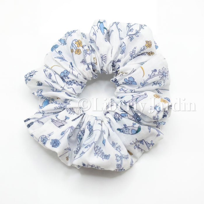 Liberty London Handmade Scrunchies, Personalised Accessories, Versatile Botanical Boho-inspired Hair-ties, Sustainable Customised Hairbands