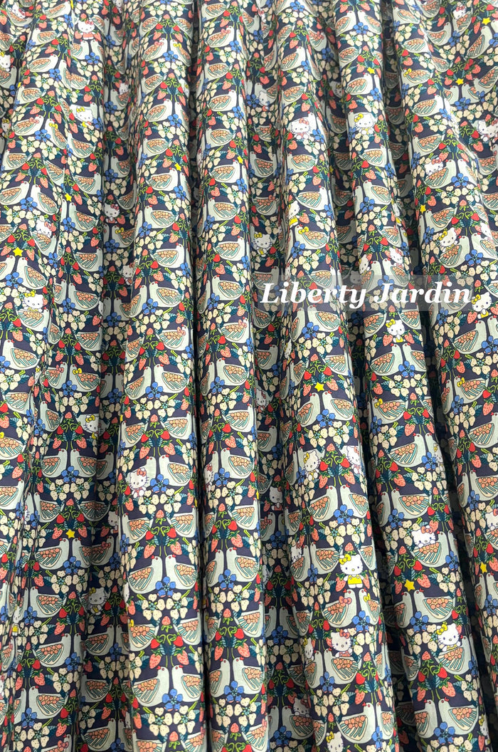 Liberty London Handmade Skirt, Luxury A-line Panel Skirt, Personalised Sustainable Clothing, Botanical Customised Womenswear