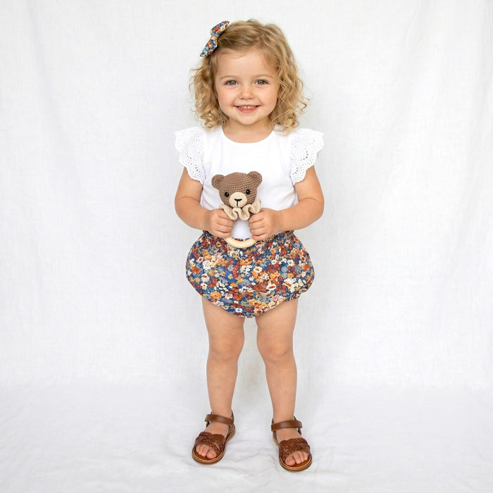 Liberty London Nappy Cover, Floral Print Bloomer, Handmade Sustainable Ethical-wear, Cotton Tana Lawn Swimsuit