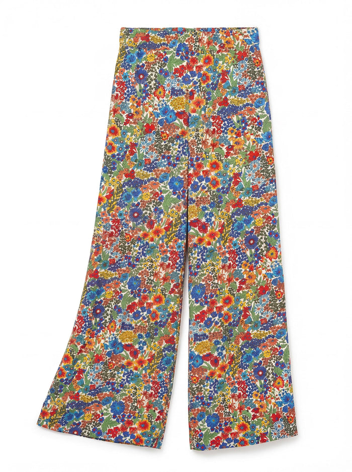 Liberty London Palazzo Trousers, Wide-legged Handmade Personalised Pants, Lightweight Cotton Loungewear Bottoms, Sustainable Clothing