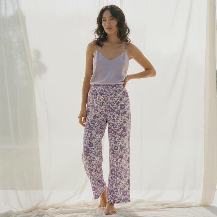 Liberty London Palazzo Trousers, Wide-legged Handmade Personalised Pants, Lightweight Cotton Loungewear Bottoms, Sustainable Clothing