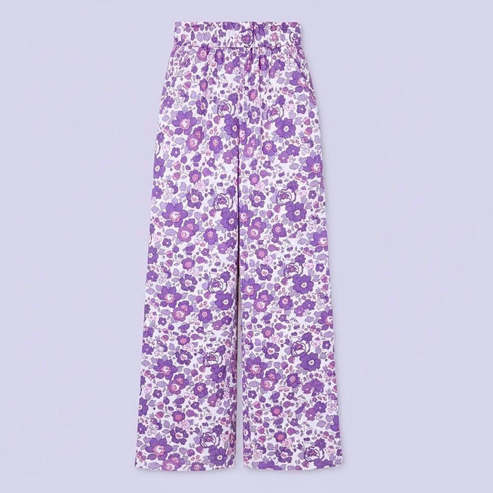 Liberty London Palazzo Trousers, Wide-legged Handmade Personalised Pants, Lightweight Cotton Loungewear Bottoms, Sustainable Clothing
