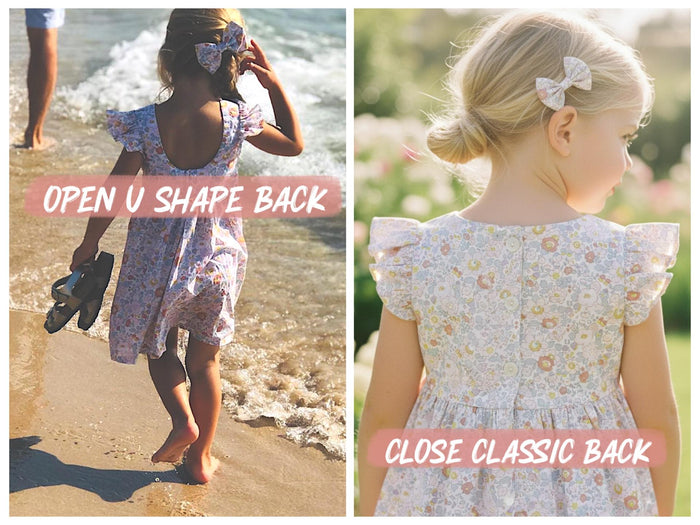 Liberty London Patchwork Sleeveless Sun Dress, Handmade Ditsy Botanical Floral Print Tana Lawn Dress