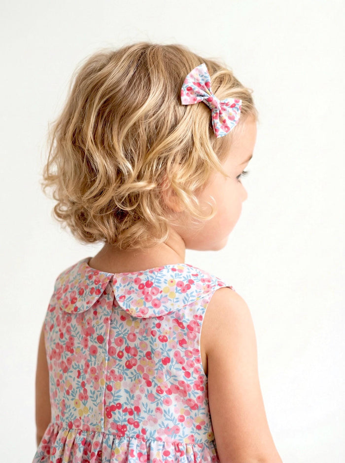 Liberty London Personalised Outfits, Handmade Cotton Minimalist Clothing, Peter Pan Collared Sleeveless Sun Dress