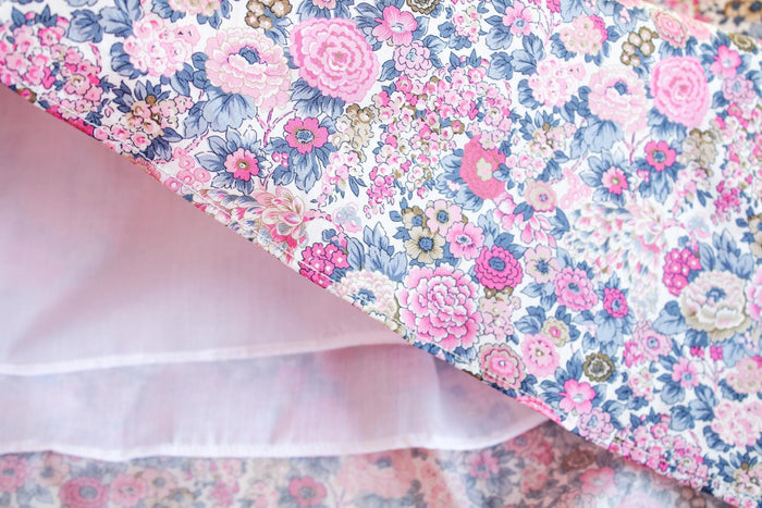 Liberty London Peter-Pan Collared Dress, Handmade Floral-print Children-wear, Sustainable Ethical Clothing, Wedding Flower-girl Gown