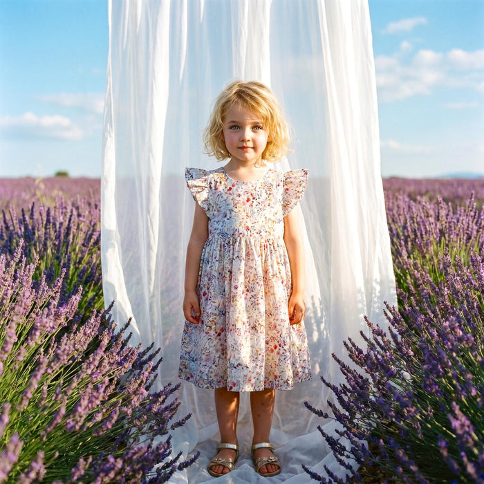 Liberty London Pinafore Sundress, Handmade Cotton Children-wear, Personalised Customised Botanical Dress, Sustainable Eco-friendly Clothing