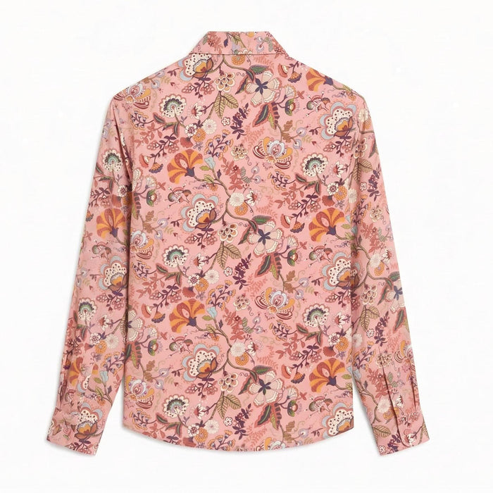 Liberty London Pussy Bow Long-sleeved Business Dress Shirt, Personalised Botanical Handmade Clothing, Sustainable Womenswear