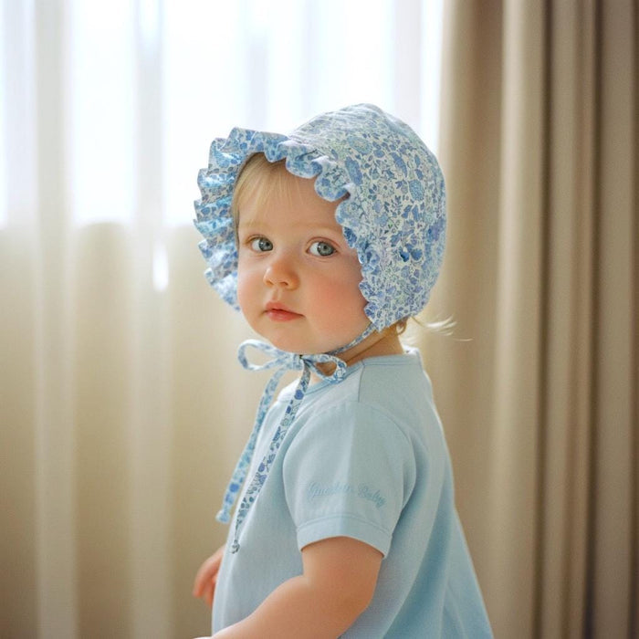 Liberty London Ruffle Brim Bonnet, Floral Cotton Tana Lawn Sun Hat