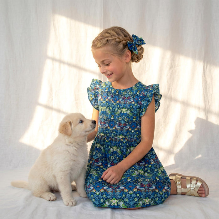 Liberty London Sleeveless Sun Dress, Handmade Floral Print Cotton Tana Lawn Clothing, Summer Outfits