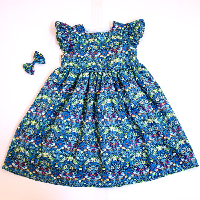 Liberty London Sleeveless Sun Dress, Handmade Floral Print Cotton Tana Lawn Clothing, Summer Outfits