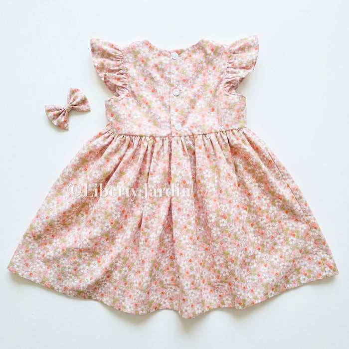 Liberty London Sleeveless Sundress, Handmade Children Clothing, Wedding Flower Girl Dress, Christening Baptism Gown, Special Occasion Outfit