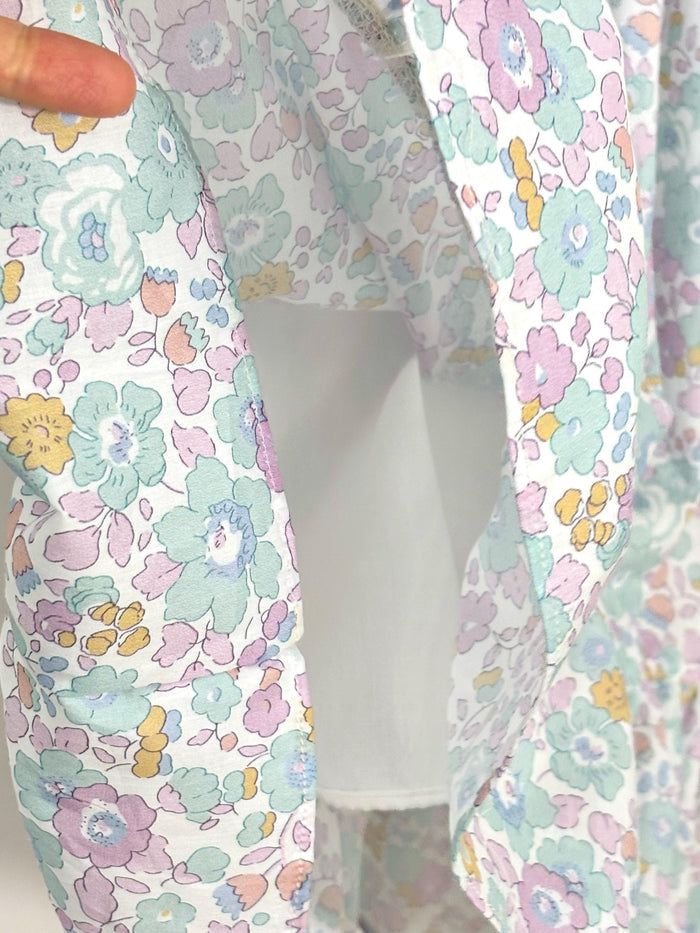 Liberty London Smock Shirred Sundress, Personalised Handmade Cotton Clothing, Customised Sustainable Children-wear, Botanical Dress