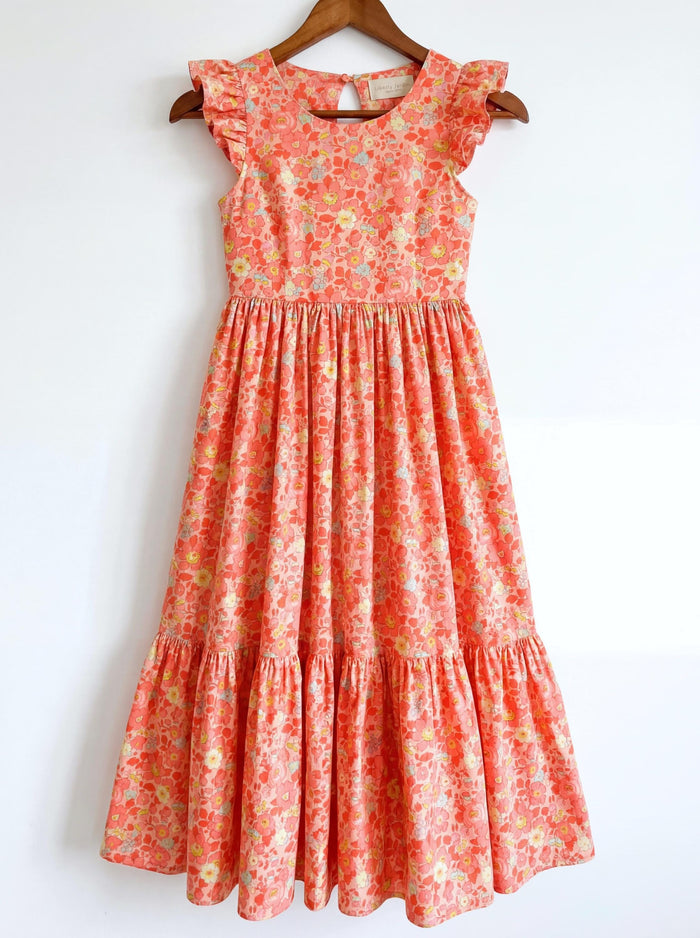 Liberty London Smock Sleeveless Sundress, Handmade Sustainable Womenswear, Personalised Cotton Botanical Clothing, Tailoring Dress
