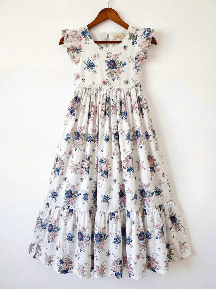 Liberty London Smock Sleeveless Sundress, Handmade Sustainable Womenswear, Personalised Cotton Botanical Clothing, Tailoring Dress