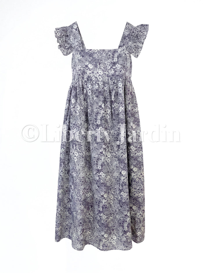 Liberty London Smock Sleeveless Sundress, Milkmaid Cottage Dress, Botanical Handmade Clothing, Bespoke Customised Womenswear,