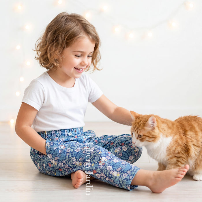 Liberty London Tapper Pants, Handmade Ethical Clothing, Customised Cotton Trousers, Sustainable Tailoring Outfit, Personalised Clothing