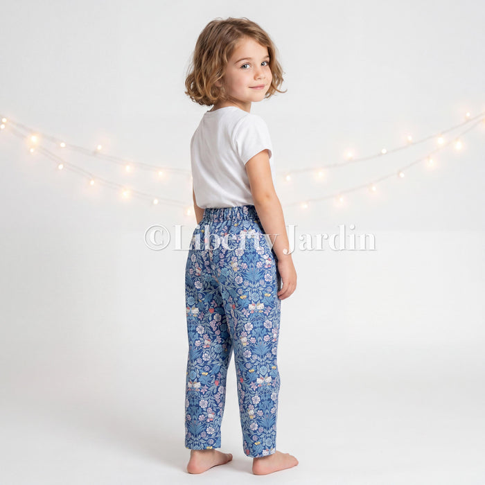 Liberty London Tapper Pants, Handmade Ethical Clothing, Customised Cotton Trousers, Sustainable Tailoring Outfit, Personalised Clothing