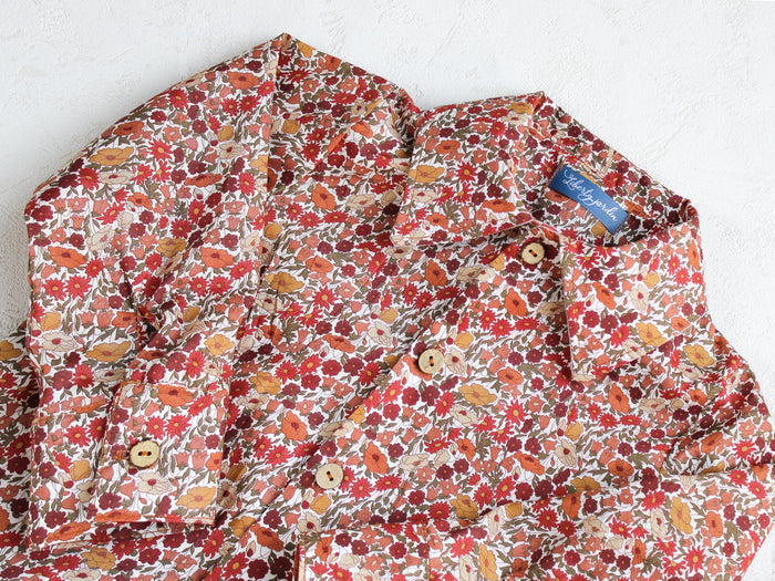 Liberty of London Cotton Print Boy Shirt: Long Sleeves, Button-Up