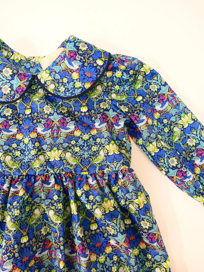Liberty Overalls Long Sleeves Peter Pan Collar
