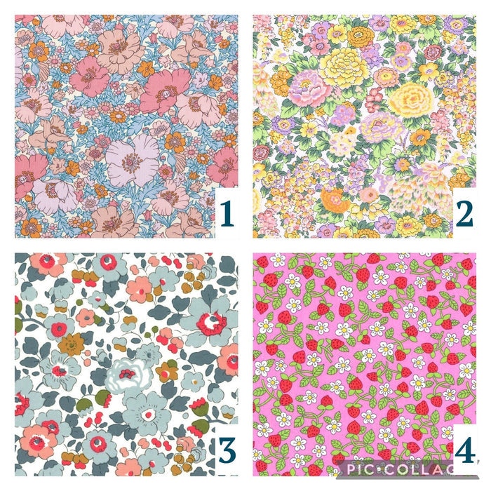 Liberty Print Floral Baby Bubble: Short Sleeves Romper, Ditsy Flower Cotton Onesie