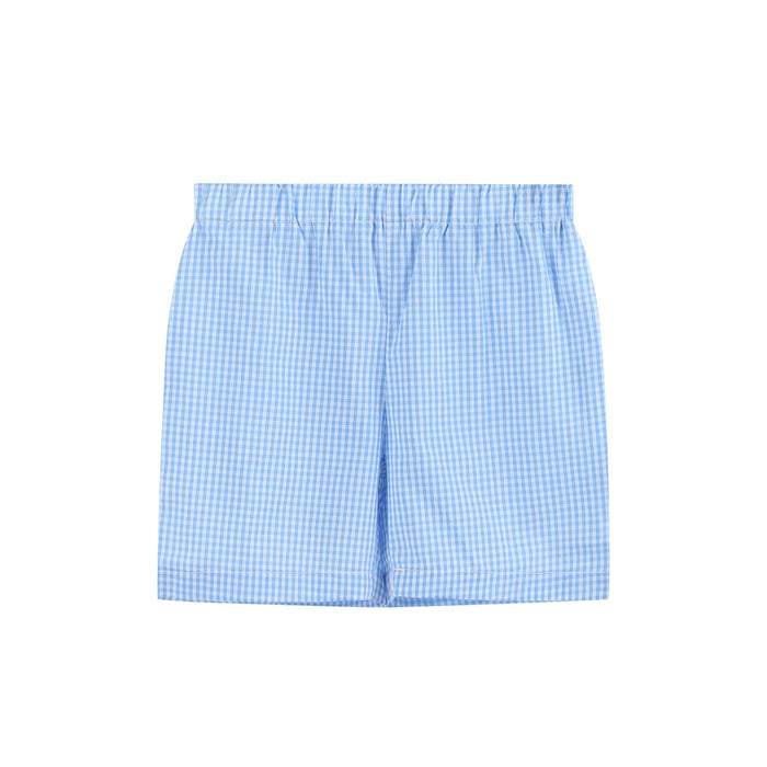 Light Blue Big Brother Smocked Shirt and Shorts Set - Lil Cactus