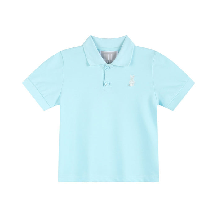 Light Blue Easter Bunny Polo Shirt - Lil Cactus