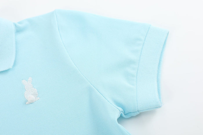 Light Blue Easter Bunny Polo Shirt - Lil Cactus