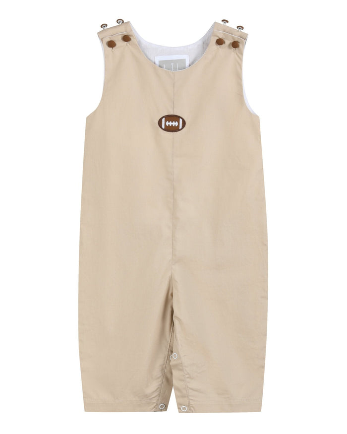 Light Brown Football Overalls - Lil Cactus